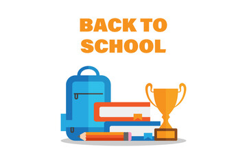 Back to school vector design illustration