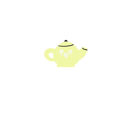 yellow kettle, teapot