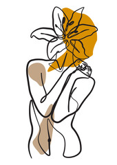 Surreal Faces Continuous line, drawing of set faces and hairstyles, fashion concept, woman's beauty, minimalist, vector illustration, pretty sexy. Take care of yourself.