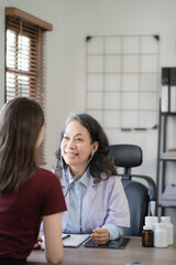 health checkups with a physician or psychiatrist who works with patients who are consulted about female or psychiatric diagnosis in a medical clinic or hospital mental health service.
