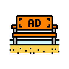 guerrilla advertising color icon vector illustration