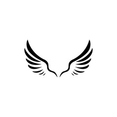 wings vector illustration for icon, symbol or logo. wing logo template 