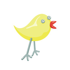 Chicken psychedelic sticker. Funny bird. Chicken icon vector design isolated on white background. Clipart. Vector illustration