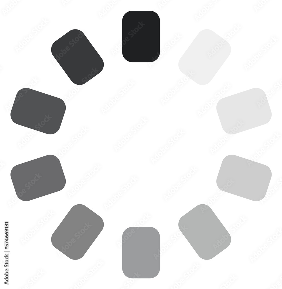 Poster loading icon. round process indicator. upload circle
