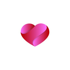 heart vector illustration for a symbol or logo icon. heart template logo 