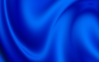 Luxury blue background with silk or wavy fold textures. Smooth silk texture with wrinkles and creases fabric. Elegant wavy draped folds of fabric soft pleats. Illustration background.