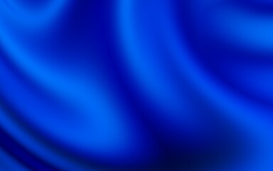 Luxury blue background with silk or wavy fold textures. Smooth silk texture with wrinkles and creases fabric. Elegant wavy draped folds of fabric soft pleats. Illustration background.