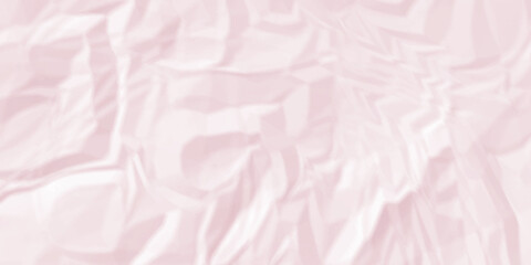Pink paper crumpled texture. white fabric textured crumpled white paper background. panorama pink paper texture background, crumpled pattern texture backgrund.	
