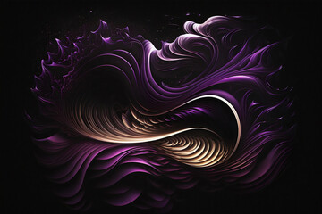 Abstract purple background. AI Generative