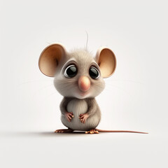 Lustige Maus im Pixar Style. Generated AI image
