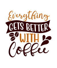 Obraz premium Coffee svg, coffee lover svg, free coffee svg cut files