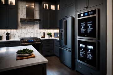 A modern smart home, filled with advanced-edge devices, sensors, and automation technology