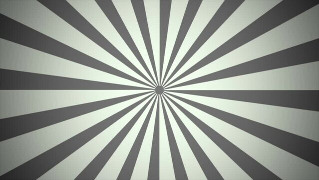 Sunburst background animation video that moves with white color and grey color