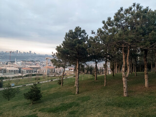 Beauty of Camlica Hill in Istanbul