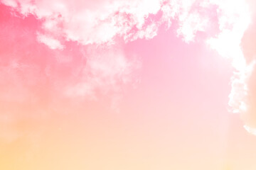 Abstract pastel sky background, blank pink sky background