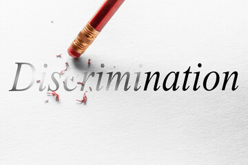 erase with an eraser the inscription discrimination concept zero discrimination