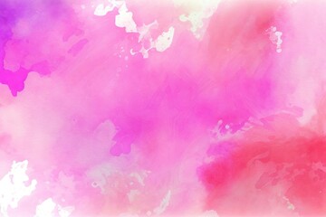 Obraz premium Pink Watercolor Background, Abstract Brush Strokes, Generative AI