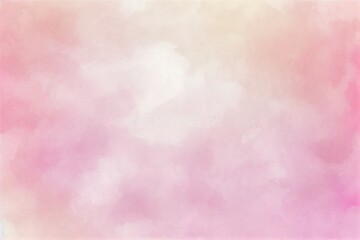 Fototapeta na wymiar Pink Watercolor Background, Abstract Brush Strokes, Generative AI