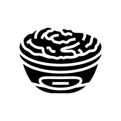 soft cheese food slice glyph icon vector illustration