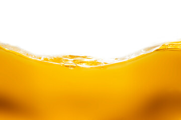 The surface of the orange water ripples looks like beer.