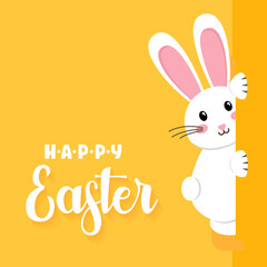 Fototapeta premium Easter rabbit, easter Bunny. Vector illustration.
