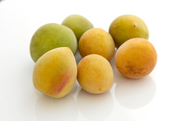 plum on a white background