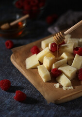 Pecorino romano - hard cheese from Lazio region, Italy