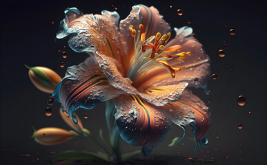 flower in water