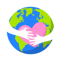 Element for use Earth Day concept. International Mother Earth Day.