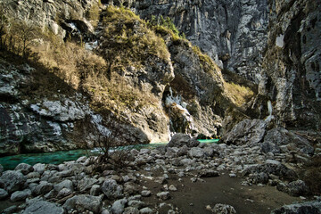 Grand Canyon Verdon Couloir Samson (Gorges du Verdon) in the Provence-Alpes-Côte d'Azur region, France