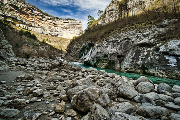 Grand Canyon Verdon Couloir Samson (Gorges du Verdon) in the Provence-Alpes-Côte d'Azur region, France