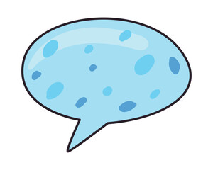 flat message bubble
