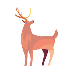 flat reindeer design