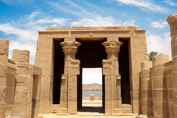Philae temple (Isis temple) in Aswan, Egypt