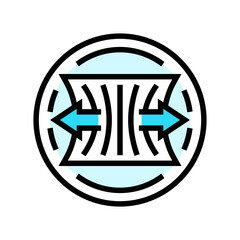 elastane fabric cloth color icon vector illustration