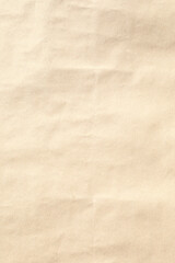 Brown macro vertical crumpled paper texture