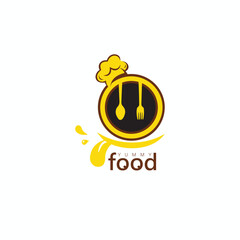 Chef Food Logo Vector Design Template