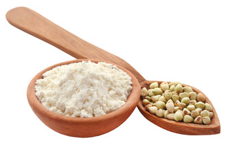 Buckwheat with flour