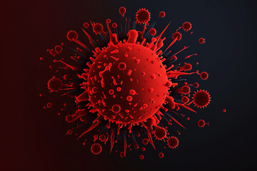 Flu COVID-19 virus variant Coronavirus Covid-19 influenza Pandemic medical health cell vaccine corona virus delta plus generated by Ai