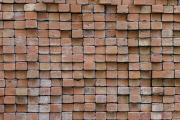 Construction brick wall background Made up as designed to make the brick wall look beautiful and...