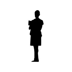 silhouettes of people