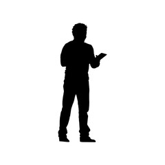 silhouettes of people