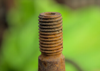 Photo of threaded part of the steering tip