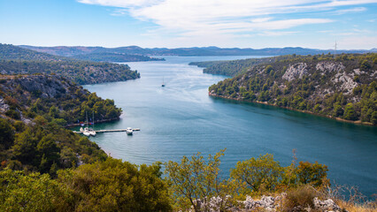 beautiful wild rocky trail in spectacular Bieszczady Mountains. Połonina Caryńska, Bieszczady National Park, Poland. 