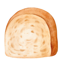 watercolor bread 