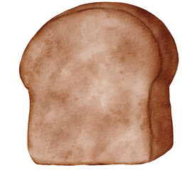 watercolor bread 