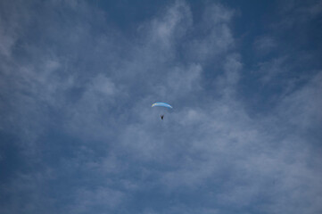 paraglider in the sky