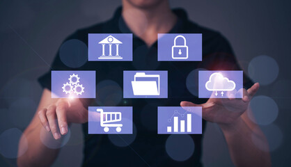 The concept of preventing access to transactional data in internet technology systems. Locking personal information in digital online system