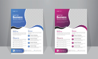 Business Flyer Design Template Corporate flyer template Modern Flyer Design Brochure cover design layout Colorful template