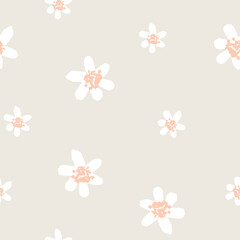 Vector Hand Drawn Floral Pattern